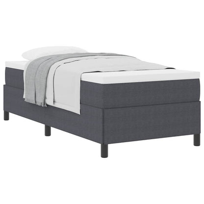Bed Frame Dark grey 100 x 200 cm Corduroy fabric
