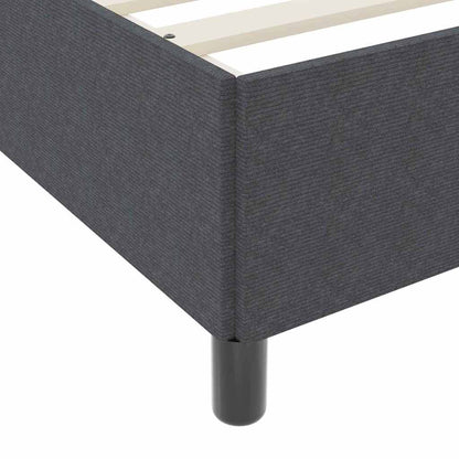 Bed Frame Dark grey 120 x 190 cm Corduroy fabric