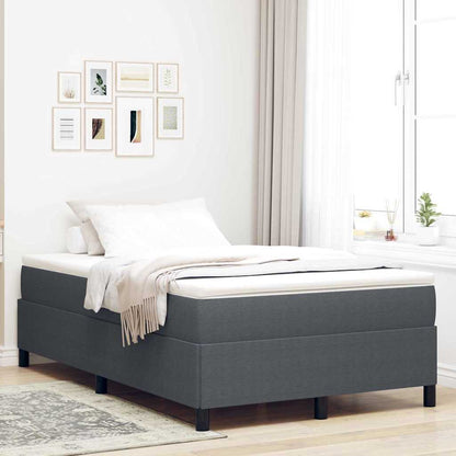 Bed Frame Dark grey 120 x 190 cm Corduroy fabric