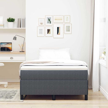 Bed Frame Dark grey 120 x 190 cm Corduroy fabric