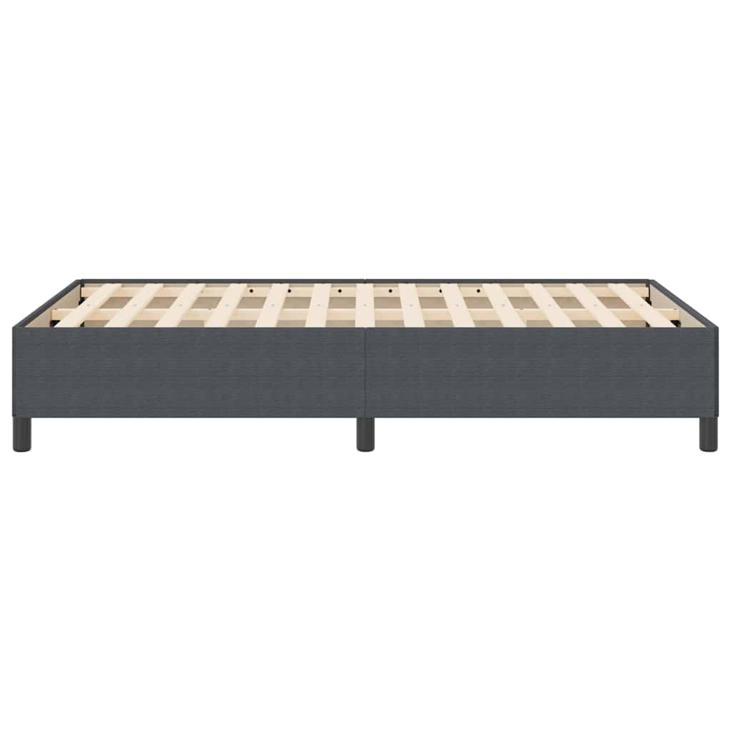 Bed Frame Dark grey 120 x 190 cm Corduroy fabric