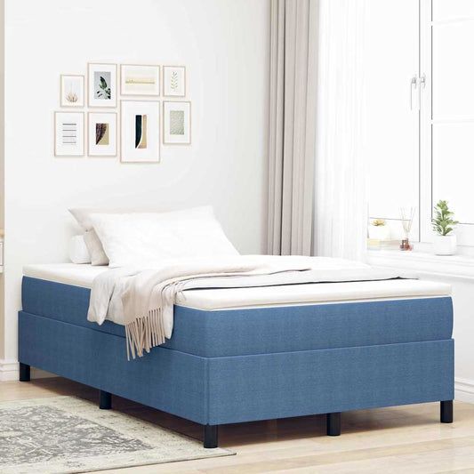 Bed Frame Blue 120 x 200 cm Corduroy fabric