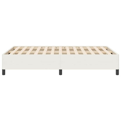 Bed Frame Cream 140 x 190 cm Corduroy fabric