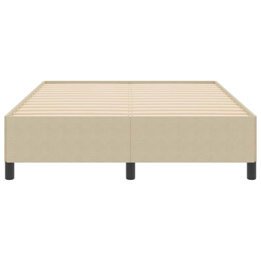 Bed Frame Grey Green 140 x 190 cm Corduroy fabric