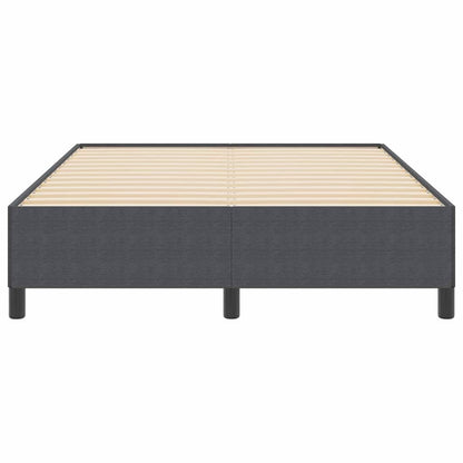 Bed Frame Dark grey 140 x 200 cm Corduroy fabric