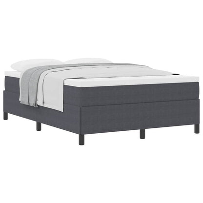 Bed Frame Dark grey 140 x 200 cm Corduroy fabric