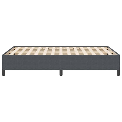 Bed Frame Dark grey 140 x 200 cm Corduroy fabric