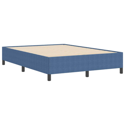 Bed Frame Blue 140 x 200 cm Corduroy fabric