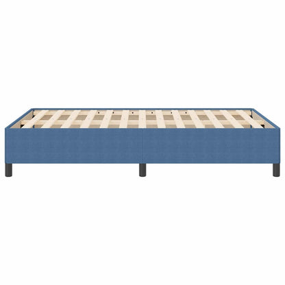 Bed Frame Blue 140 x 200 cm Corduroy fabric
