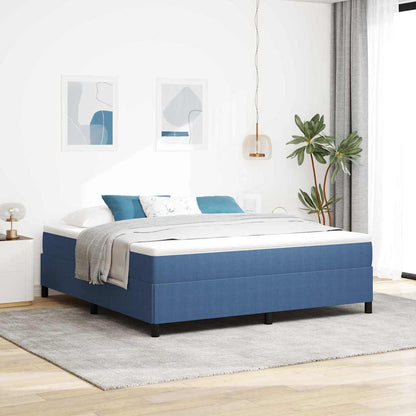 Bed Frame Blue 180 x 200 cm Corduroy fabric