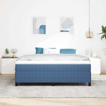 Bed Frame Blue 180 x 200 cm Corduroy fabric