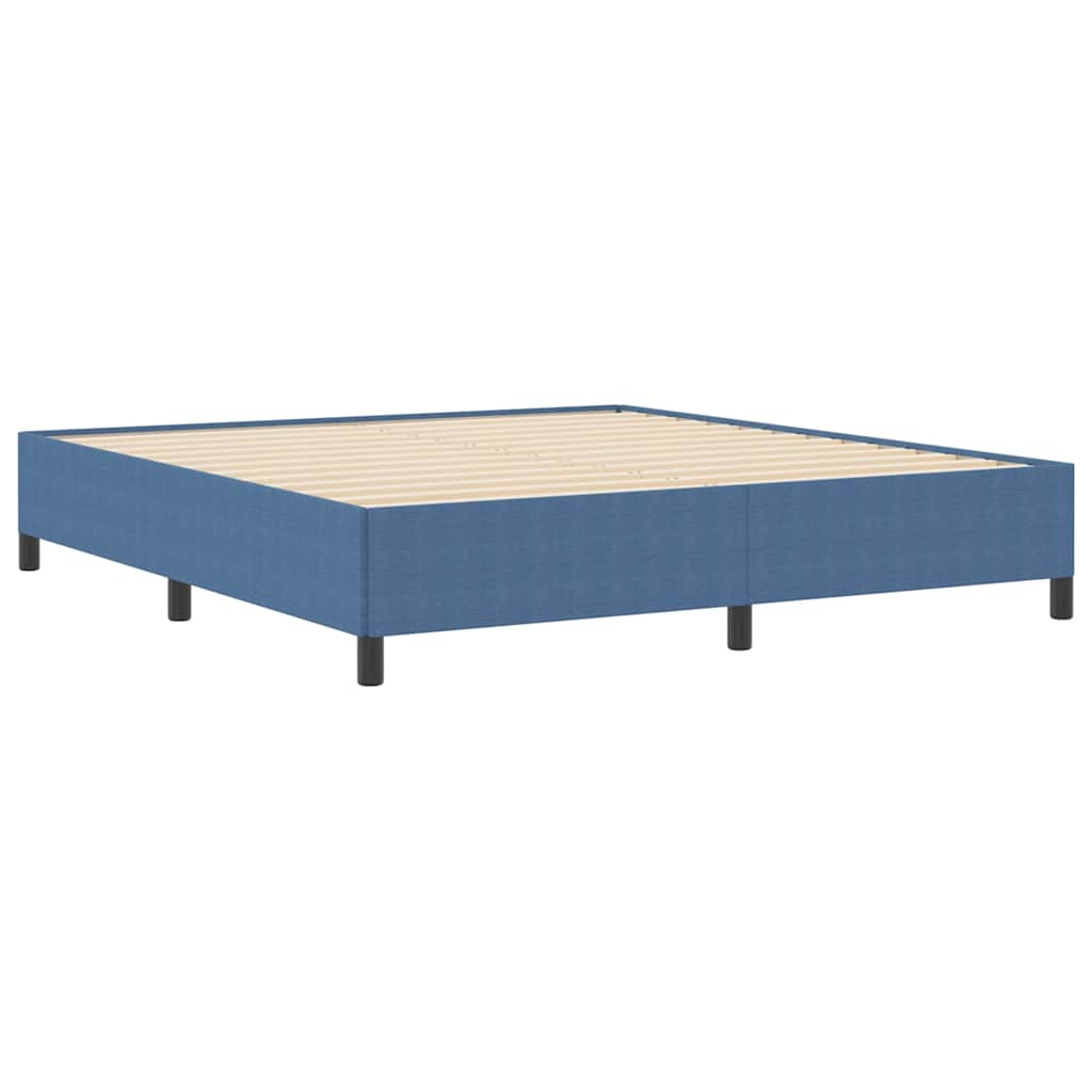 Bed Frame Blue 180 x 200 cm Corduroy fabric