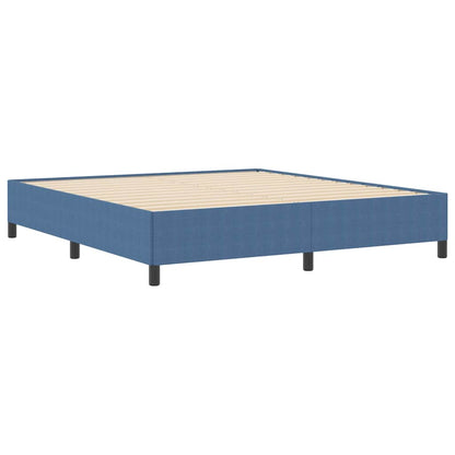 Bed Frame Blue 180 x 200 cm Corduroy fabric