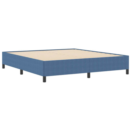 Bed Frame Blue 180 x 200 cm Corduroy fabric