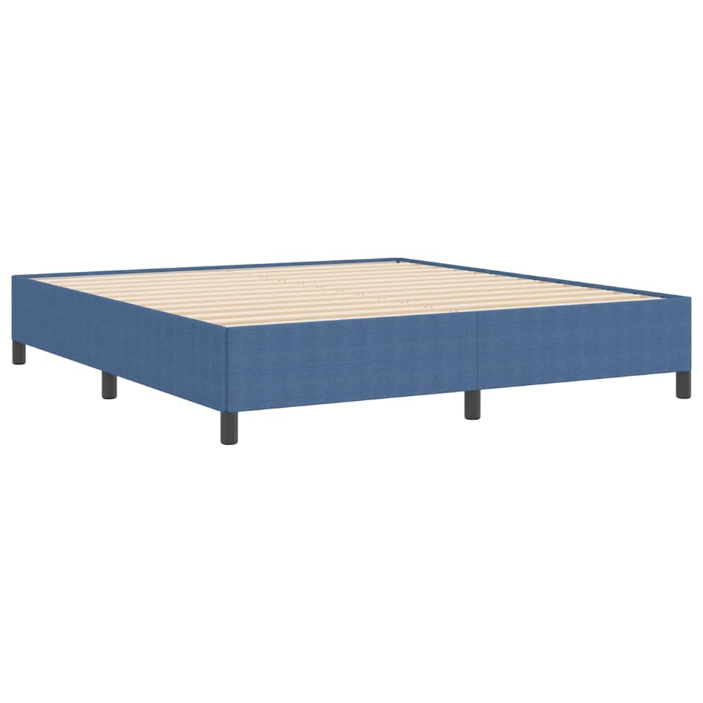 Bed Frame Blue 180 x 200 cm Corduroy fabric