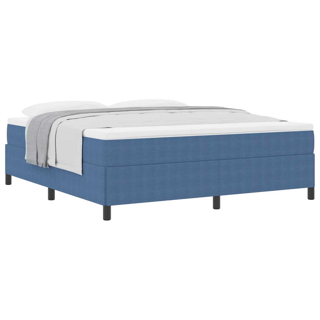 Bed Frame Blue 180 x 200 cm Corduroy fabric