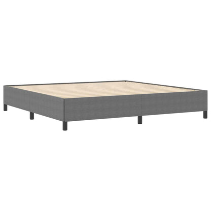 Bed Frame Light grey 200 x 200 cm Corduroy fabric