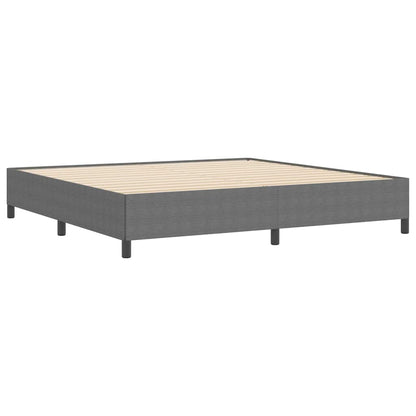 Bed Frame Light grey 200 x 200 cm Corduroy fabric