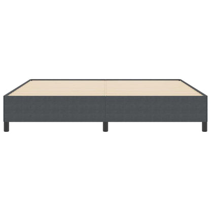 Bed Frame Dark grey 200 x 200 cm Corduroy fabric