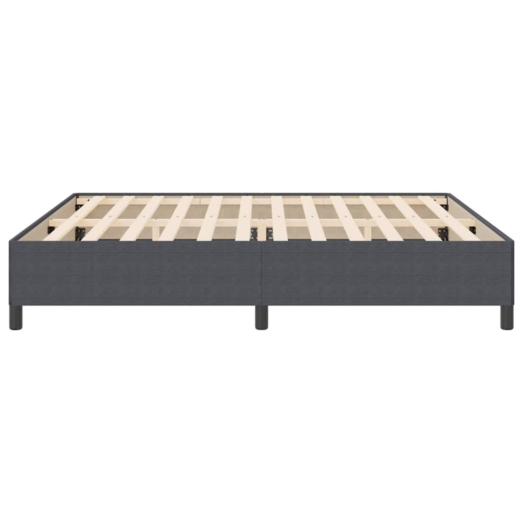 Bed Frame Dark grey 200 x 200 cm Corduroy fabric