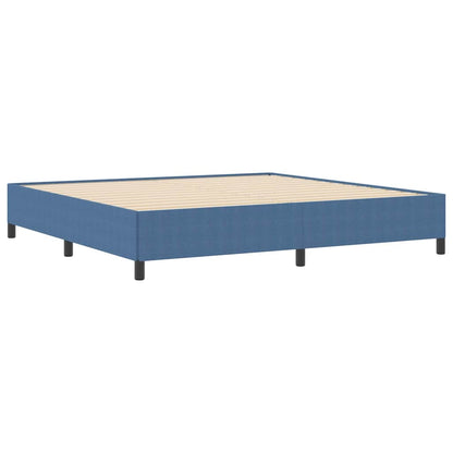 Bed Frame Blue 200 x 200 cm Corduroy fabric