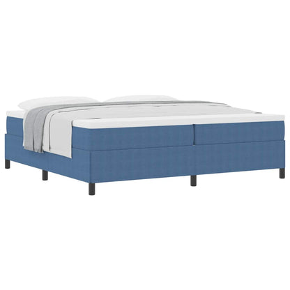 Bed Frame Blue 200 x 200 cm Corduroy fabric