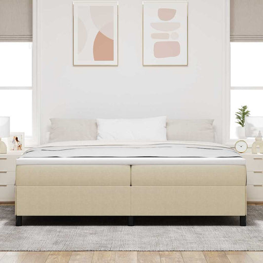 Bed Frame Grey Green 200 x 200 cm Corduroy fabric