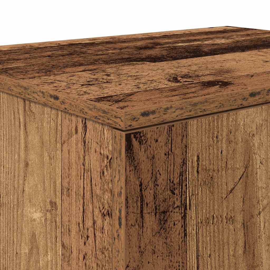 Storage Cabinet 2 pcs Old Wood 127 x 41 x 40 cm Engineered Wood
