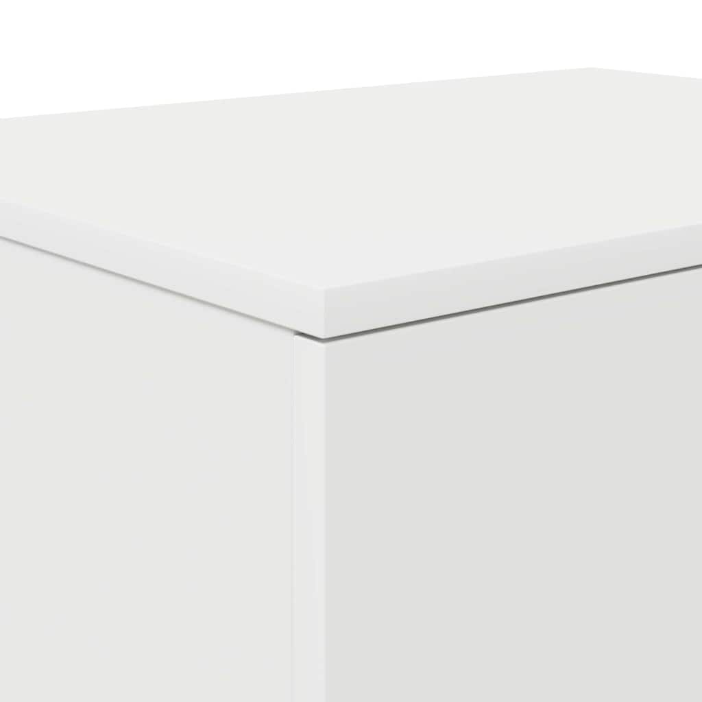 Storage Cabinet 2 pcs White 118 x 41 x 40 cm Engineered Wood