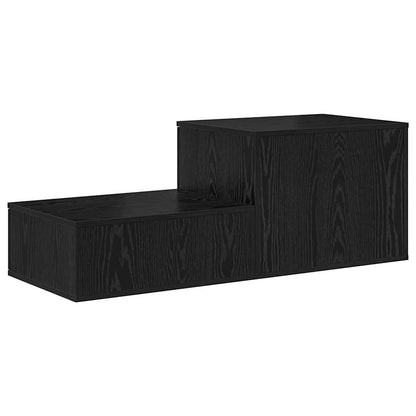 Storage Cabinet 2 pcs Black Oak 118 x 41 x 40 cm