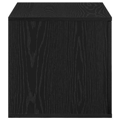 Storage Cabinet 2 pcs Black Oak 118 x 41 x 40 cm