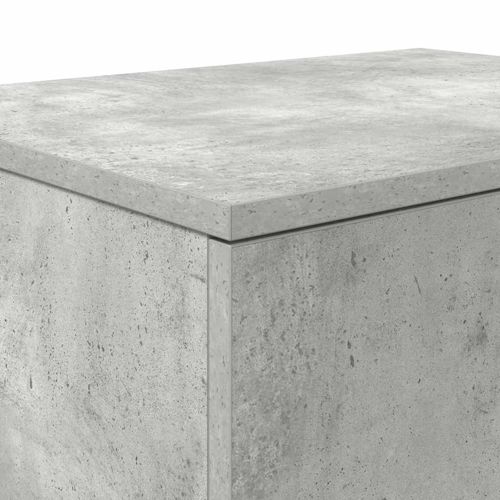 Storage Cabinet 2 pcs Concrete Grey 118 x 41 x 40 cm