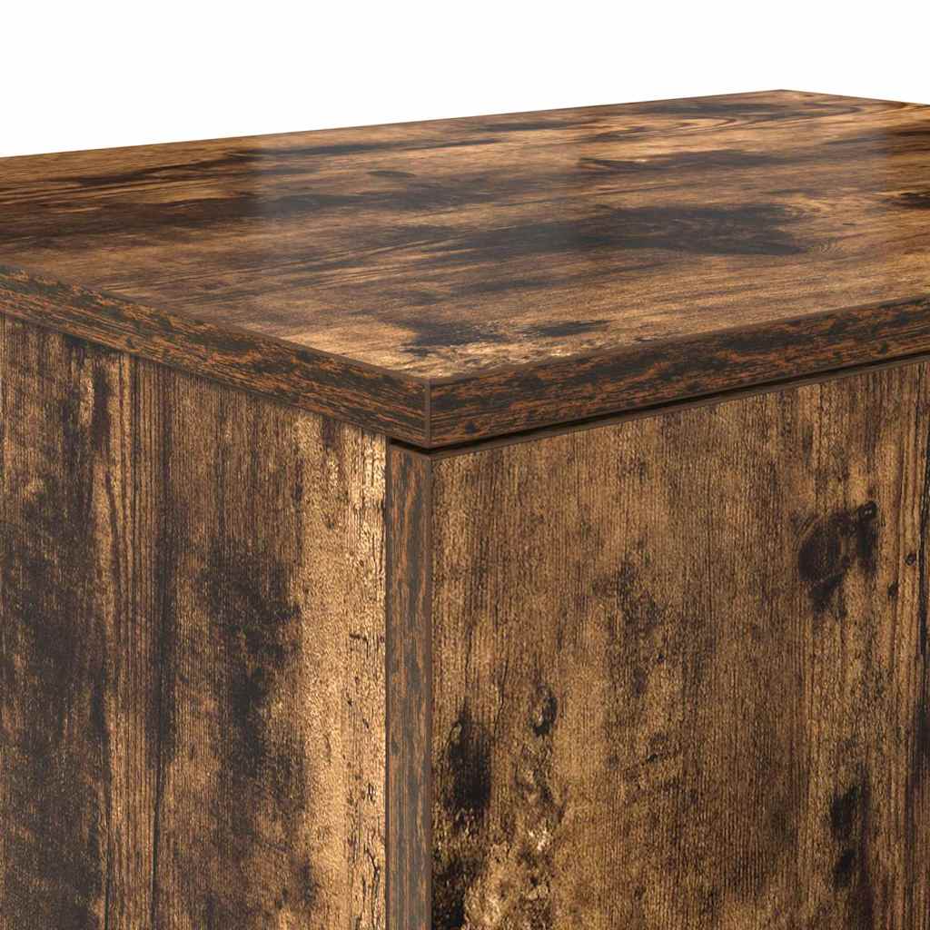Storage Cabinet 2 pcs Smoked Oak 118 x 41 x 40 cm
