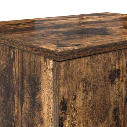 Storage Cabinet 2 pcs Smoked Oak 118 x 41 x 40 cm