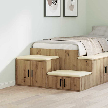 Storage Cabinet 2 pcs Artisan Oak 118 x 41 x 40 cm
