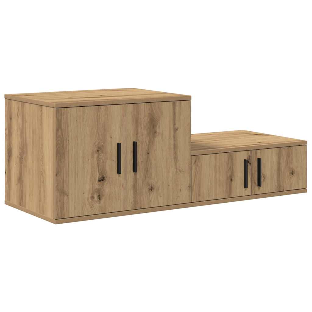 Storage Cabinet 2 pcs Artisan Oak 118 x 41 x 40 cm