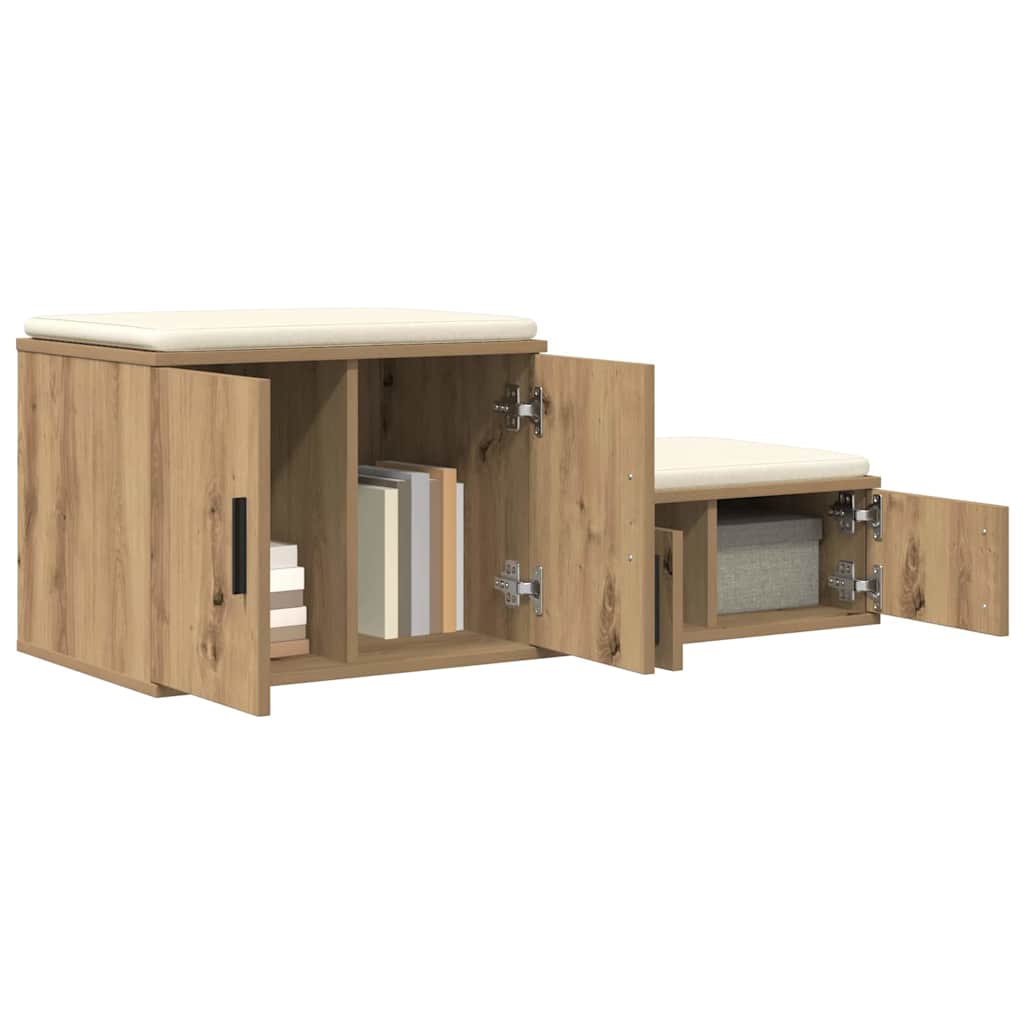 Storage Cabinet 2 pcs Artisan Oak 118 x 41 x 40 cm