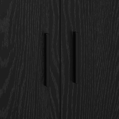 Storage Cabinet 2 pcs Black Oak 108 x 41 x 40 cm