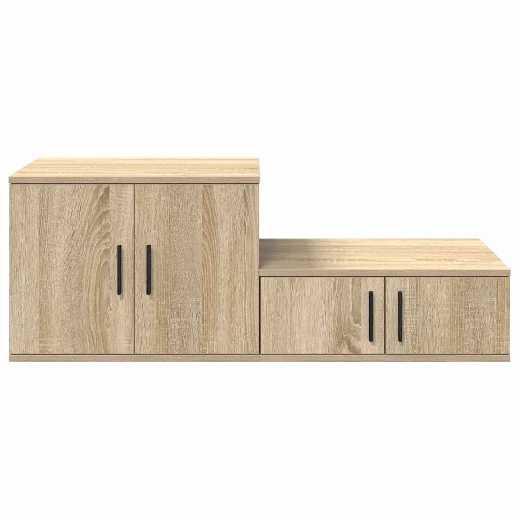 Storage Cabinet 2 pcs Sonoma Oak 108 x 41 x 40 cm