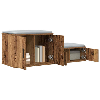 Storage Cabinet 2 pcs Old Wood 108 x 41 x 40 cm Engineered Wood