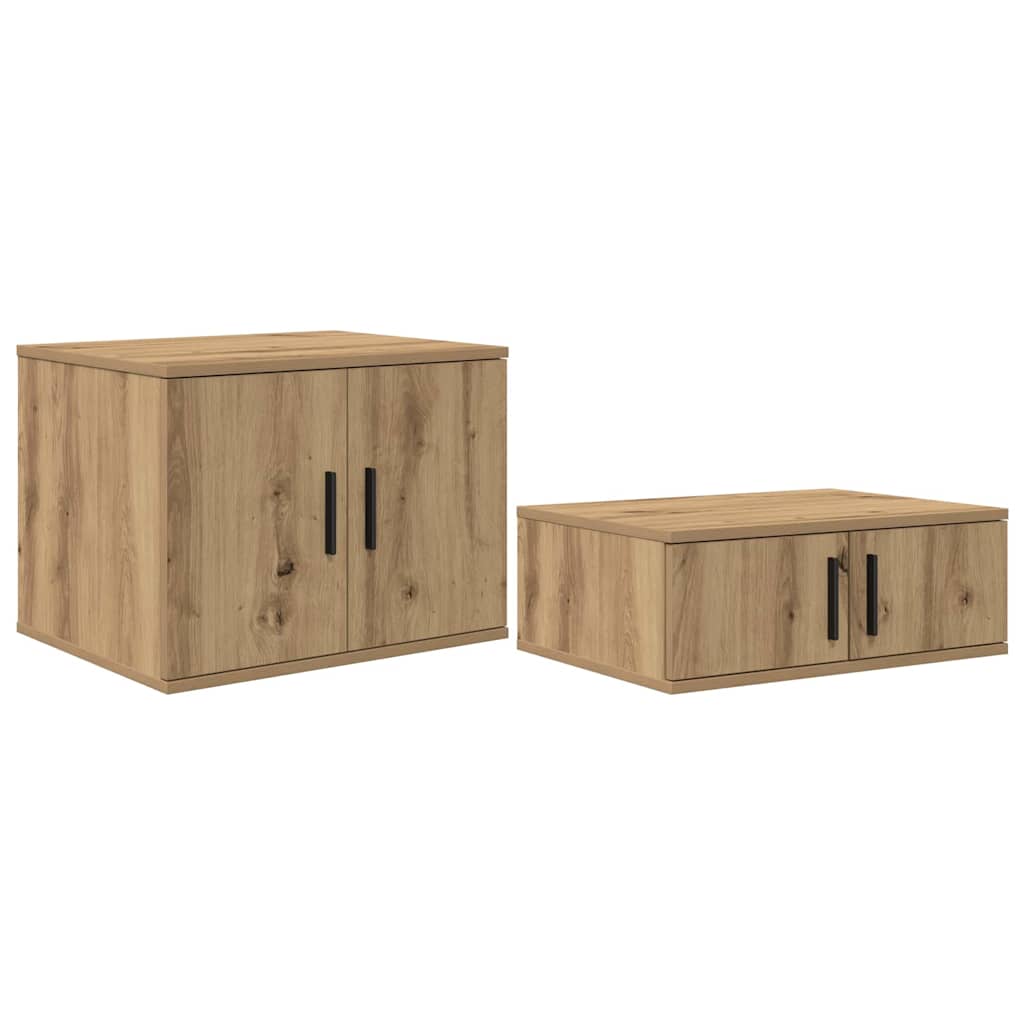 Storage Cabinet 2 pcs Artisan Oak 108 x 41 x 40 cm