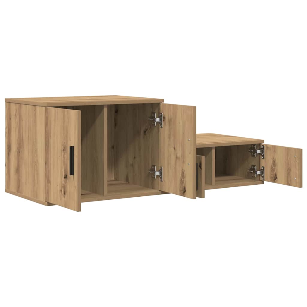 Storage Cabinet 2 pcs Artisan Oak 108 x 41 x 40 cm