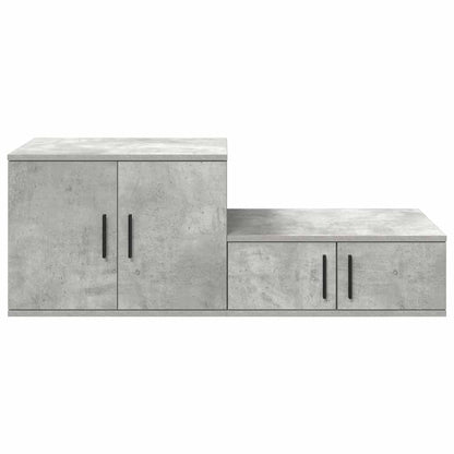 Storage Cabinet 2 pcs Concrete Grey 103 x 41 x 40 cm