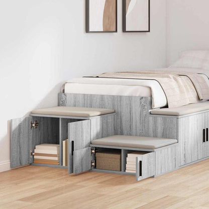 Storage Cabinet 2 pcs Grey Sonoma 103 x 41 x 40 cm