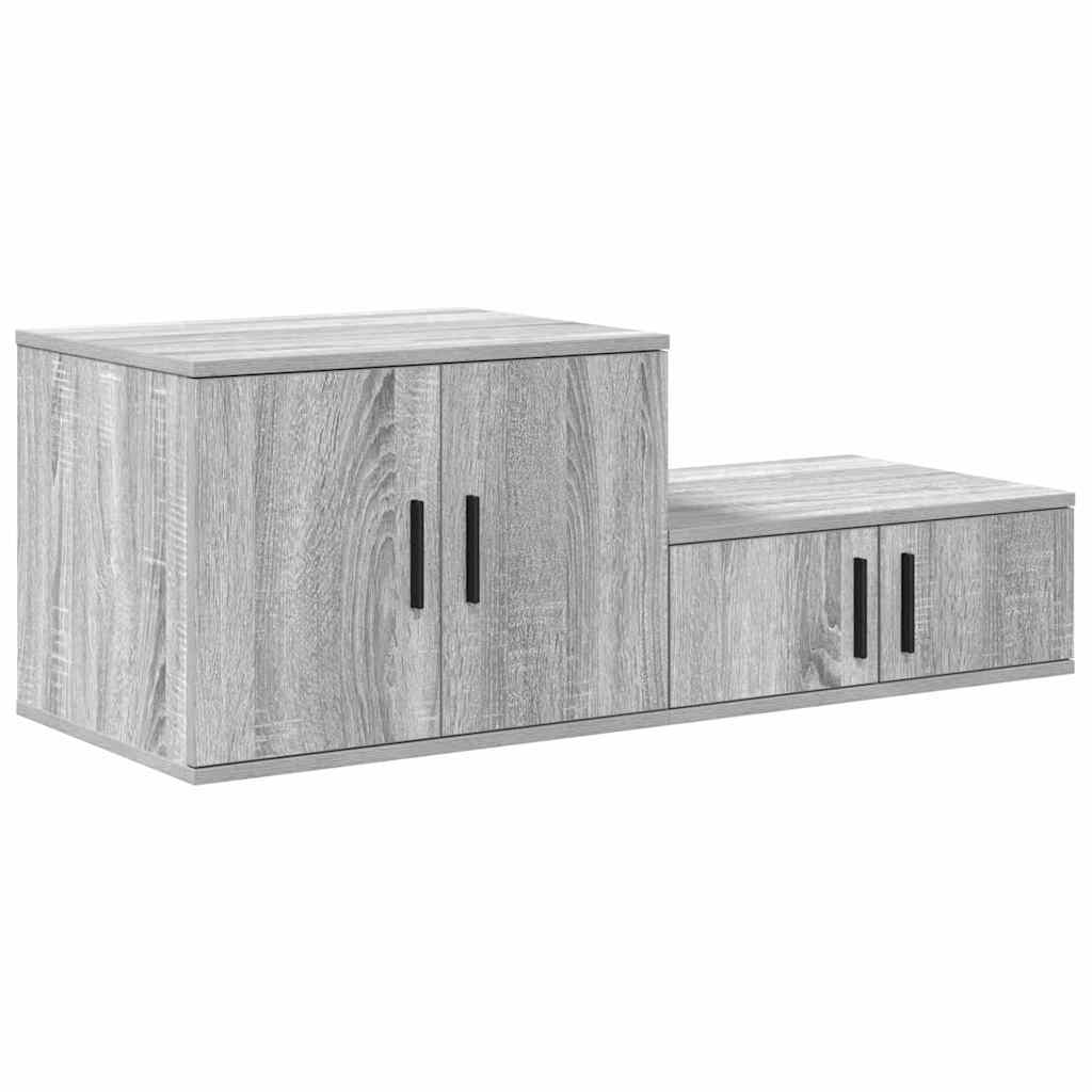 Storage Cabinet 2 pcs Grey Sonoma 103 x 41 x 40 cm