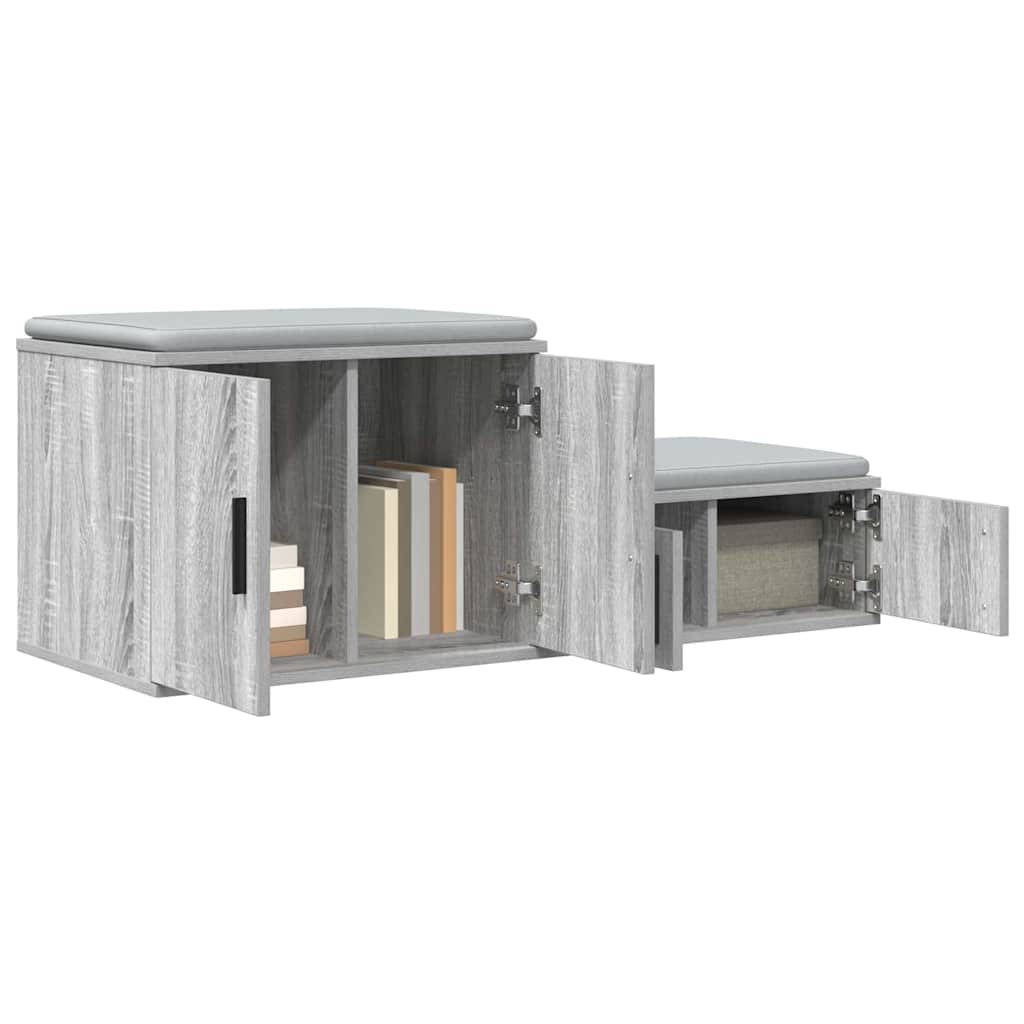 Storage Cabinet 2 pcs Grey Sonoma 103 x 41 x 40 cm