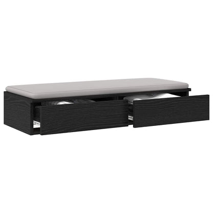 Bed Drawers Black Oak 100 x 36.5 x 16.5 cm Engineered Wood