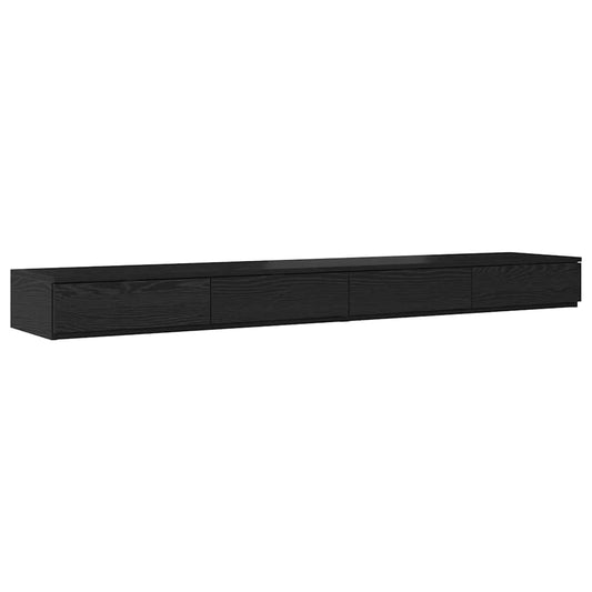 Bed Drawers Black oak 200 x 36.5 x 16.5 cm Engineered wood
