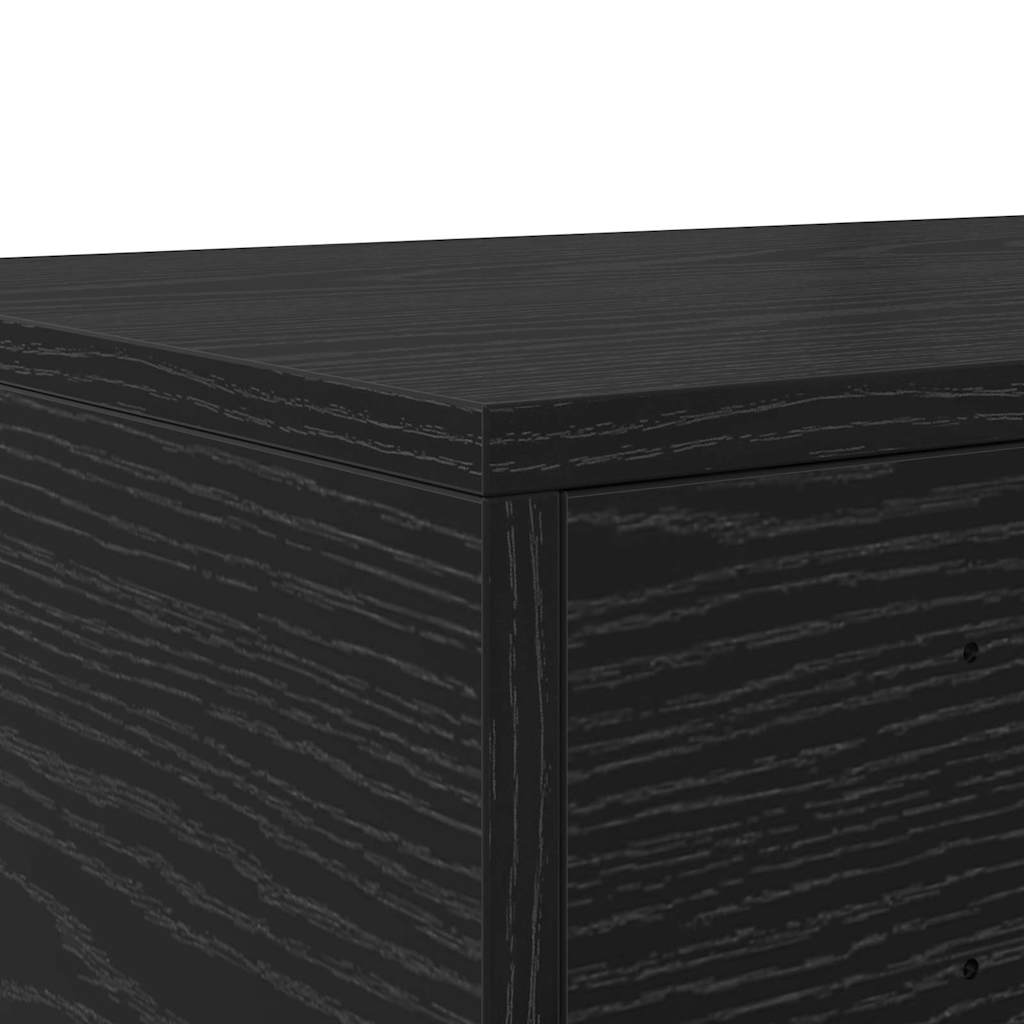 Bed Drawers Black Oak 90 x 36.5 x 16.5 cm Engineered Wood