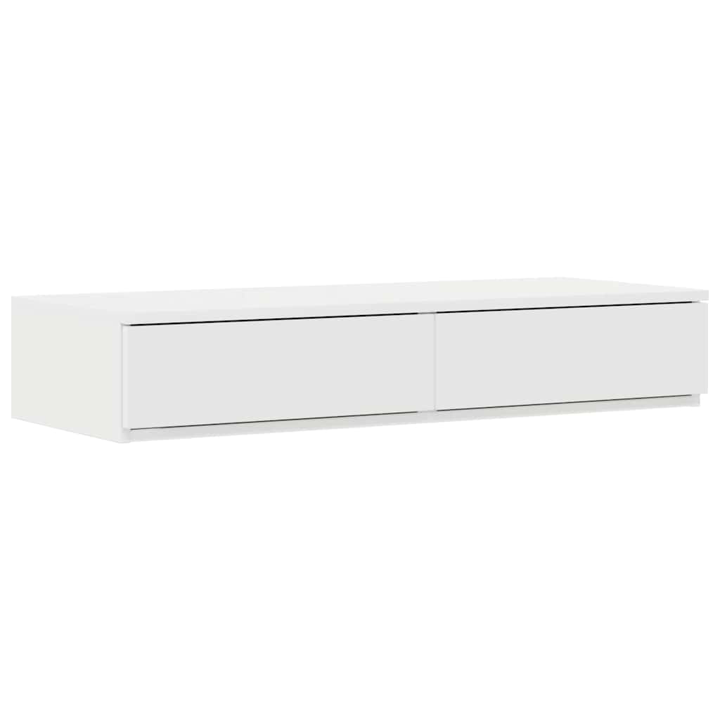 Bed Drawers White 75 x 36.5 x 16.5 cm Engineered Wood